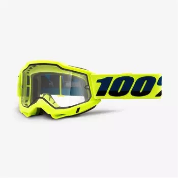 Веломаска 100% Accuri 2 Enduro Goggle Fluo Yellow / Clear Dual Lens, 50221-501-04