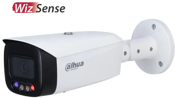 Видеокамера IP Dahua DH-IPC-HFW3449T1P-AS-PV-0280B уличная цилиндрическая Full-color с ИИ и активным сдерживанием 4Мп; 1/2.7” CMOS; объектив 2.8мм; WD