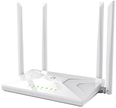Роутер WiFi netis NC21 АС1200, 2,4-5ГГц, 300-867 Мбит/с, LAN 3x100 Мбит/с, WAN 1x100 Мбит/с, 4x5dBi антенны