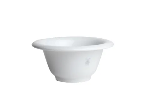 Чаша для бритья MUEHLE, белый фарфор, платиновый обод