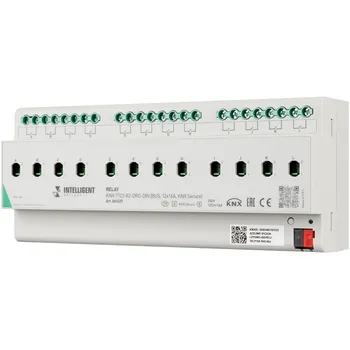 INTELLIGENT ARLIGHT Релейный модуль KNX-7123-82-DRO-DIN (BUS, 12x16A, KNX Secure) (IARL, IP20 Пластик, 2 года) 041227 Arlight