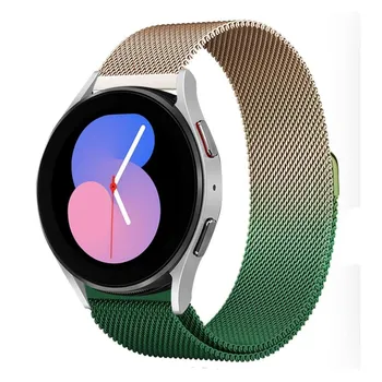 Ремешок 20 мм 22 мм для часов Samsung Galaxy Watch 4/5/5Pro 44 мм/40 мм/Active1/2 Браслет с магнитной петлей Galaxy Watch 4 classic 46 мм 42 мм Huawei watch gt3pro 46 мм 20mm чёрный