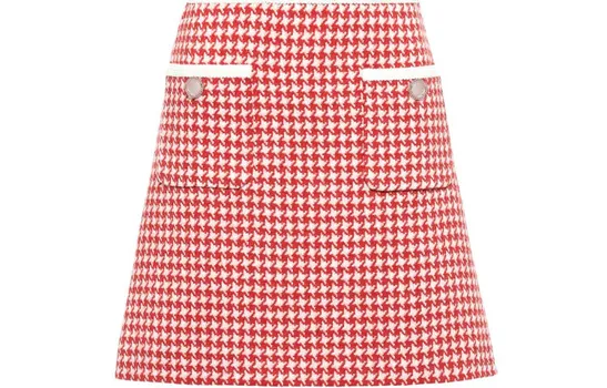 Юбка повседневная женская красная Miu Miu