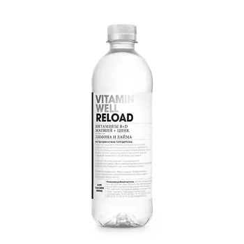 VITAMIN WELL Напиток витаминизированный Vitamin Well Reload, со вкусом лимона и лайма