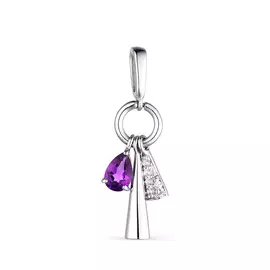Подвеска из серебра 03-1738/00АМ-00