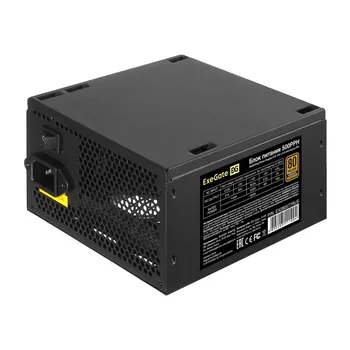 Блок питания ATX Exegate 500PPH-OEM EX280577RUS-OEM 500W, 80+ Bronze, APFC, 12cm fan, 24pin, (4+4)pin, PCIe, 5*SATA, 3*IDE, black