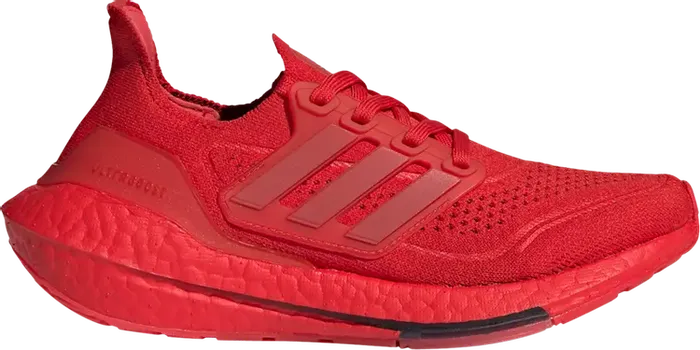 Кроссовки Adidas UltraBoost 21 J 'Vivid Red', красный