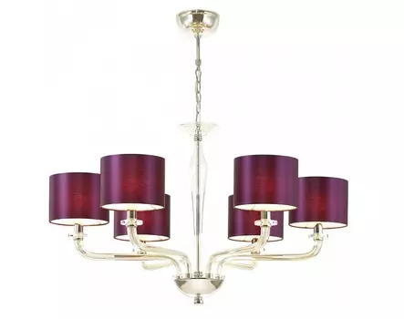 Подвесная люстра vosta (odeon light) фиолетовый 141 см.