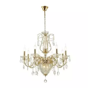 Подвесная люстра odeon light kuvia 4724/8 (odeon light) золотой 690 см.
