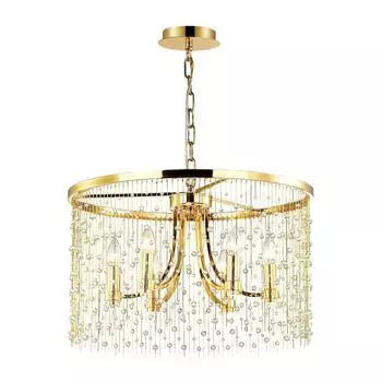 Подвесная люстра odeon light raini 4844/6 (odeon light) золотой 350 см.
