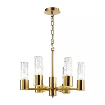 Подвесная люстра odeon light sabano 4841/6 (odeon light) золотой 290 см.