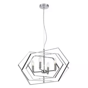 Подвесная люстра odeon light stolla 4664/4 (odeon light) серебристый 400 см.