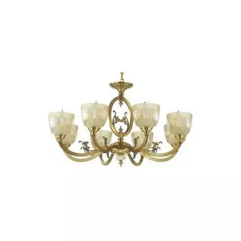 Подвесная люстра piemont (odeon light) золотой 144 см.