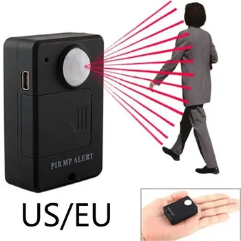 Мини GSM PIR-сигнализация с датчиком движения, инфракрасный беспроводной GSM сигнализатор, Противоугонный детектор движения с европейской вилкой, высокая чувствительность