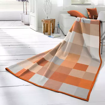 Плед 1,5-спальный Biederlackborbo Cotton Home, бежевый