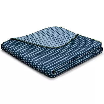 Плед Biederlackborbo Top Cotton Tundra 220x240см, синий