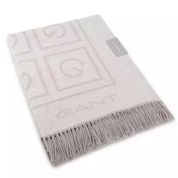 Плед Gant Home G Throw, бежевый