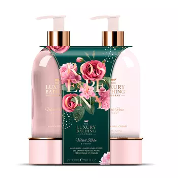 Подарочный набор Восхитительный дуэт The Luxury Bathing Company Бархатная роза и пион
