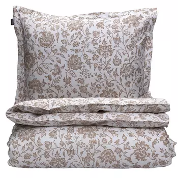 Пододеяльник 2-спальный Gant Home Croydon Flower 200x200см, бежевый