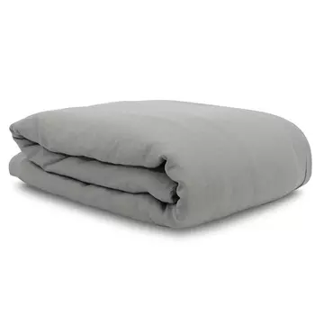 Пододеяльник 2-спальный льняной Tkano Essential 200x200см, серый