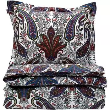 Пододеяльник евро Gant Home Key West Paisley, 200x220 см, цвет бежево-коричневый