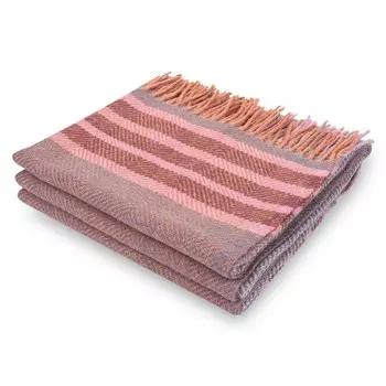 Плед 1,5-спальный Erdenet Hemper 150x200см, розовый с фиолетовым