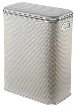 Корзина для белья стандартная, белый хром Geralis Romb RWH-B