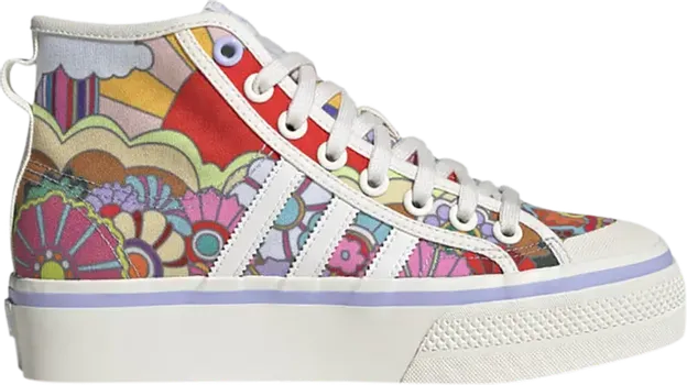 Кроссовки Adidas Wmns Nizza Platform Mid 'Floral', многоцветный