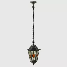 Светильник подвесной Amber Lamp садовый 8005LB черное серебро
