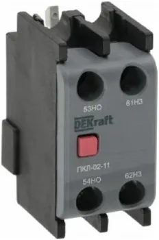 Приставка контактная DEKraft 22171DEK лицевой установки 2НО ПКЛ-02
