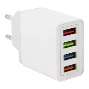 Сетевое зарядное устройство mObility NT-14 5Вт, 4xUSB, 3A, белый (УТ000024517)