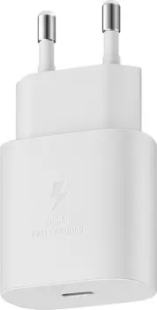 Сетевое зарядное устройство Samsung EP-TA800 25 Вт, USB type-C, Quick Charge, PD, 3А, белый (EP-TA800NWEGEU)