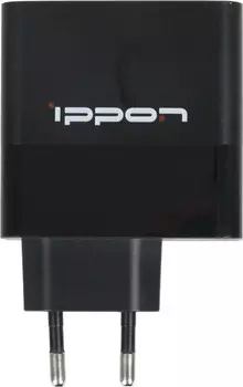 Адаптер питания ноутбука сетевой Ippon CW45, 45 Вт, 20 В/5 В, 2xUSB, черный (1402820)