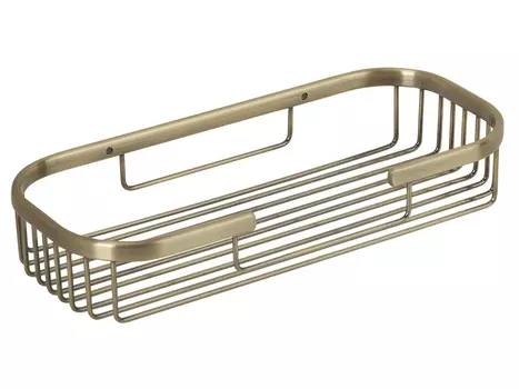Полка корзина овальная 13х29хh5,5 см. Veragio BASKET VR.GFT-9049.BR, бронза