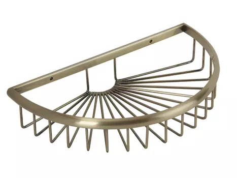Полка корзина полукруглая 27х16хh5 см. Veragio BASKET VR.GFT-9048.BR, бронза