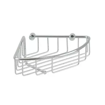 Полка корзина угловая 22х22хh12 см., с крючком Veragio BASKET VR.GFT-9055.CR, хром