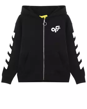 Черная спортивная куртка с капюшоном Off-White детская