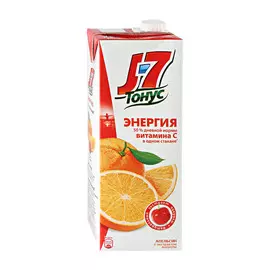 Нектар J-7 Тонус Энергия Апельсин с экстрактом ацеролы 1,45 л