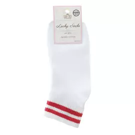 Носки женские однотонные укороченные Lucky Socks белые 1 пара