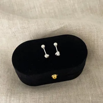 Серьги-узлы Ruyi, женские, маленькие, изысканные, модные, темпераментные, универсальные, для сна, без отверстий для ушей
