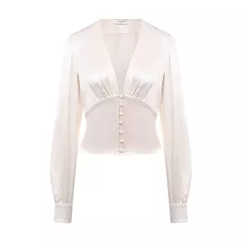Шелковая блузка Saint Laurent