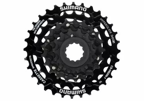 Кассета Shimano CS-HG200, для трансмиссии 7 скоростей, звезды 12-28, ECSHG2007228T