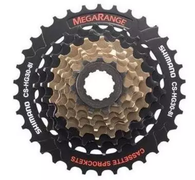 Кассета велосипедная Shimano Altus, 8х11-30Т черно-коричневая ACSHG308132P 5-5821215