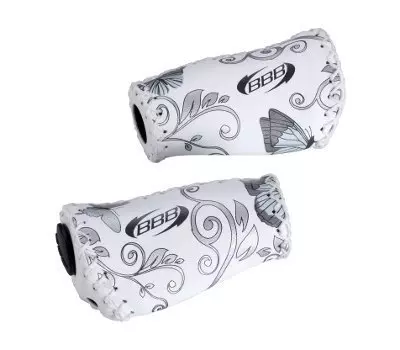 Грипсы велосипедные BBB grips ErgoFix, 92mm, butterfly silver, серебристо-белый, BHG-17G_butterfly silver