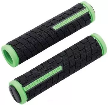 Грипсы велосипедные BBB DualGrip, 125mm, черный/зеленый, BHG-06