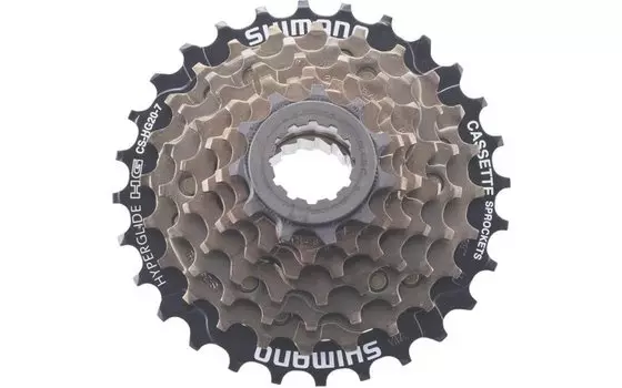 Кассета для велосипеда Shimano Tourney 7х12-32 UG/HG черно-коричневая ACSHG20I7232 5-580188
