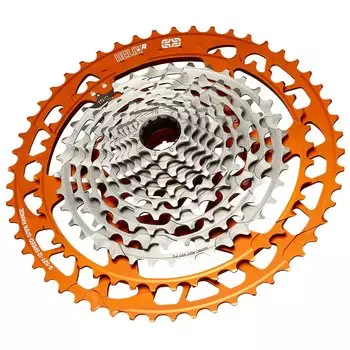Кассета E Thirteen Helix Race Cassette 9-52t 12-speed Naranja, FW2HRA-121