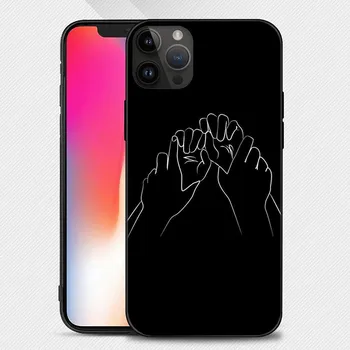 Чехол для телефона Line с изображением сексуальной пары iphone15 14 13 12 11 Pro Max Mini X 7 8, мягкий чехол iPhone12PROMAX