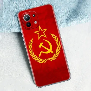 Чехол с эмблемой российского флага для Xiaomi Mi 11 Note 10 10T 9 9T 12 Pro Lite Poco X3 F3 M3, прозрачный чехол Redmi 9 9A 9C 10, чехлы Xiaomi Mi 9(9T)