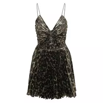 Платье с принтом Saint Laurent
